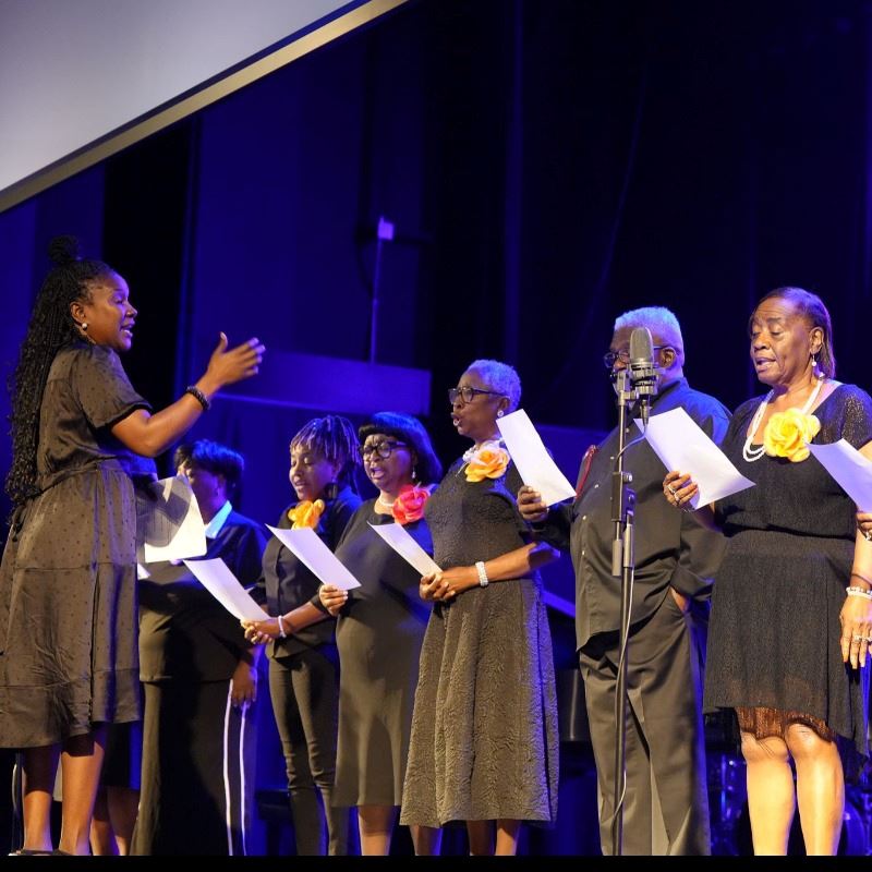 Choir from Johnston Piney Grove Missionary Baptist Church Performs at Juneteenth Celebration